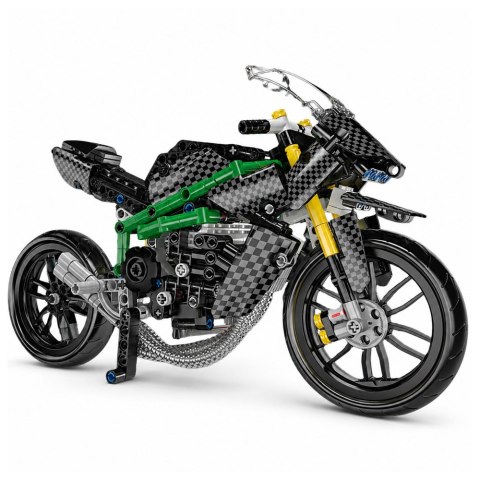 LEAN Toys Klocki Konstrukcyjne Motocykl Wyścigowy Sportowy Czarny 656 el.