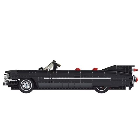 LEAN Toys Klocki Konstrukcyjne Samochód Klasyczny Cabrio Cadi-Elrado Czarny 1324 el.
