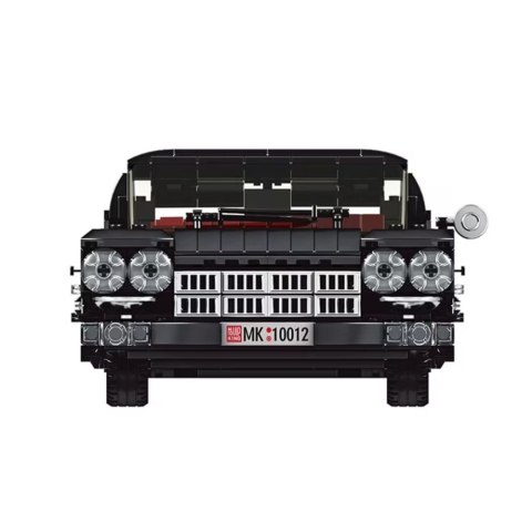 LEAN Toys Klocki Konstrukcyjne Samochód Klasyczny Cabrio Cadi-Elrado Czarny 1324 el.