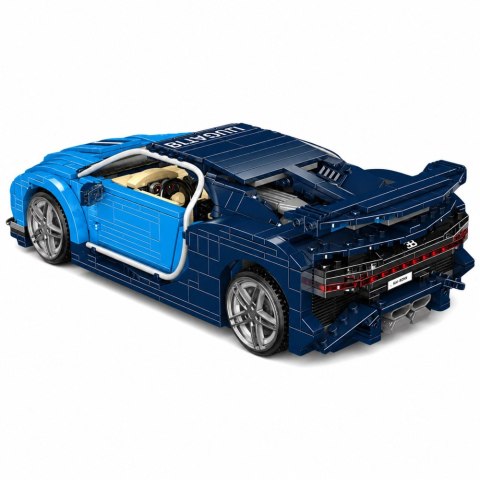 LEAN Toys Klocki Konstrukcyjne Samochód Sportowy Bugatth Niebieski 1212 el.