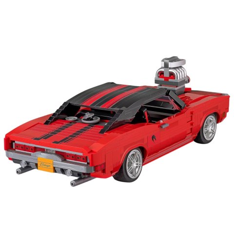 LEAN Toys Klocki Konstrukcyjne Samochód Sportowy Charger Czerwony 1869 el.
