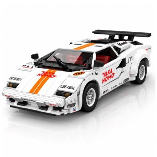 LEAN Toys Klocki Konstrukcyjne Samochód Sportowy Zdalnie Sterowany RC Biały 1384 el.