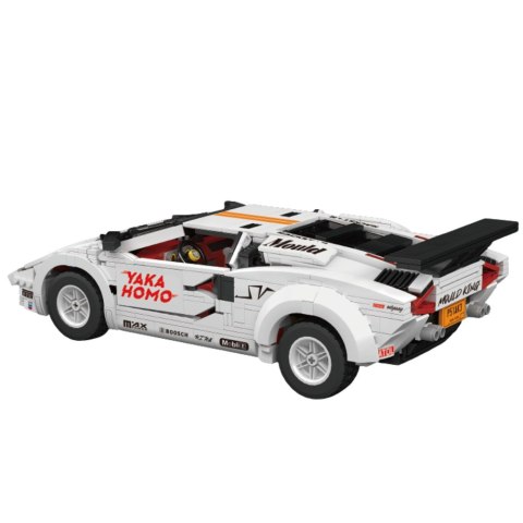 LEAN Toys Klocki Konstrukcyjne Samochód Sportowy Zdalnie Sterowany RC Biały 1384 el.