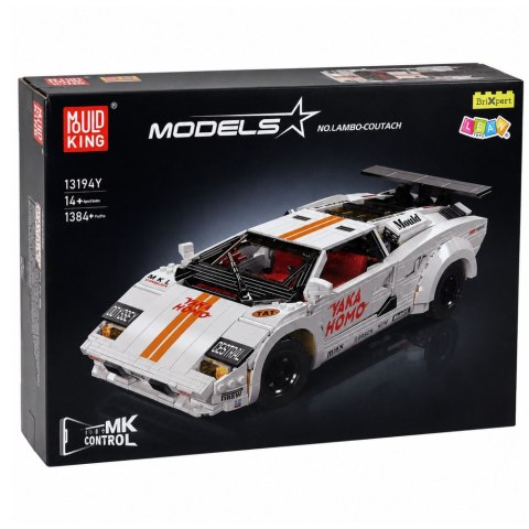 LEAN Toys Klocki Konstrukcyjne Samochód Sportowy Zdalnie Sterowany RC Biały 1384 el.