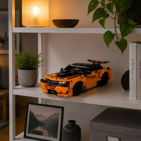 LEAN Toys Klocki Konstrukcyjne Samochód Zdalnie Sterowany RC Pomarańczowy 545 el.