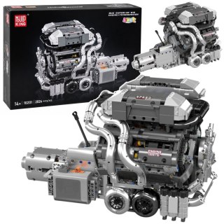 LEAN Toys Klocki Konstrukcyjne Silnik Samochodowy V8 Skrzynia Biegów 2024 el.
