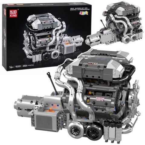 LEAN Toys Klocki Konstrukcyjne Silnik Samochodowy V8 Skrzynia Biegów 2024 el.
