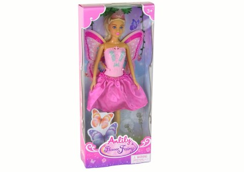 LEAN Toys Lalka Dla Dzieci Anlily Wróżka Różowa Skrzydła