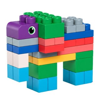 LEAN Toys Miękkie Klocki Konstrukcyjne Sensoryczne W Worku Dla Dzieci Kolorowe 30 el.
