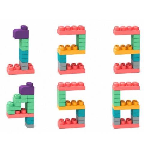 LEAN Toys Miękkie Klocki Konstrukcyjne Sensoryczne W Worku Dla Dzieci Kolorowe 30 el.