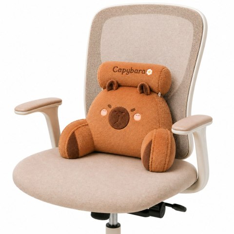 LEAN Toys Oparcie Fotel Podparcie Pod Plecy Na Fotel Łóżko Kapibara Brązowy 60 x40 cm