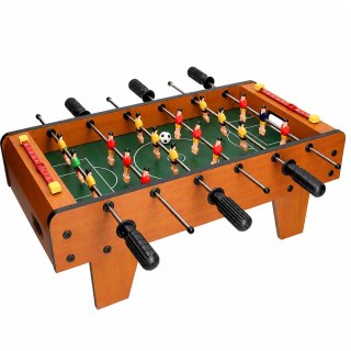 LEAN Toys Piłkarzyki Stołowe Gra Zręcznościowa Mini Stół Do Gry Drewniany 50cm