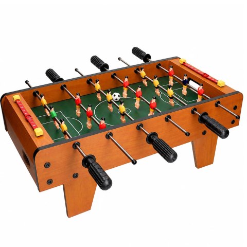 LEAN Toys Piłkarzyki Stołowe Gra Zręcznościowa Mini Stół Do Gry Drewniany 50cm
