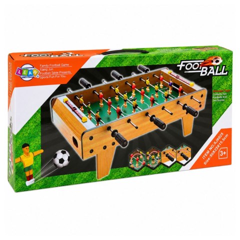 LEAN Toys Piłkarzyki Stołowe Gra Zręcznościowa Mini Stół Do Gry Drewniany 50cm