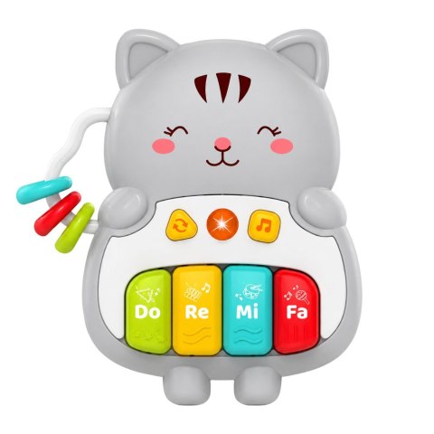 LEAN Toys Zabawka Muzyczna Kotek Pianinko Edukacyjne Dla Malucha Melodie Dźwięki