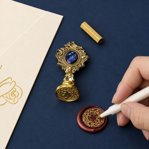 LEAN Toys Zestaw Do Pieczęci Woskowych Stempel Wosk Lakowy Do Ozdabiania