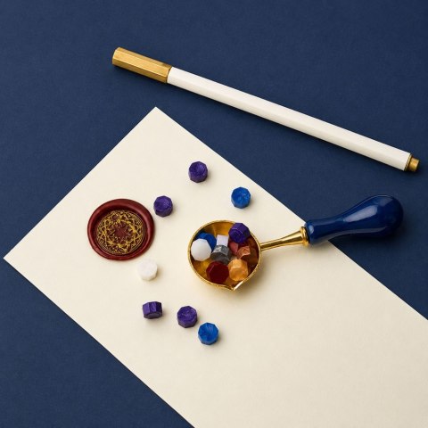 LEAN Toys Zestaw Do Pieczęci Woskowych Stempel Wosk Lakowy Do Ozdabiania