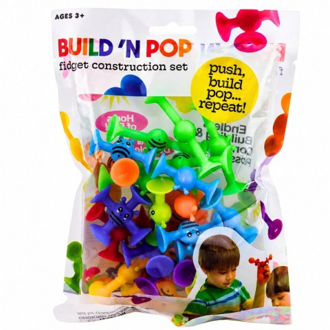LEAN Toys Zestaw Klocki Konstrukcyjne Przyssawki Sensoryczne Kolorowe Pszczółki