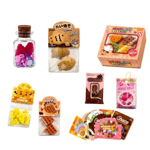 LEAN Toys Zestaw Kreatywny DIY Tworzenie Dekorowanie Squishy Mini Słodycze Przekąski