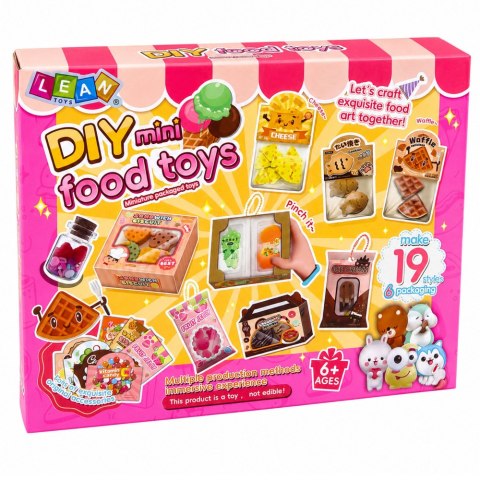 LEAN Toys Zestaw Kreatywny DIY Tworzenie Dekorowanie Squishy Mini Słodycze Przekąski