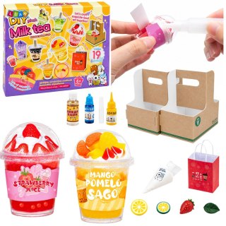 LEAN Toys Zestaw Kreatywny DIY Tworzenie Dekorowanie Squishy Napoje Mleczne