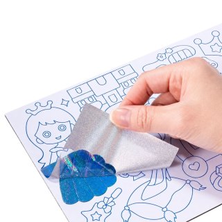 LEAN Toys Zestaw Kreatywny Plastyczny Foil Art DIY Wyklejanie Błyszczącą Folią