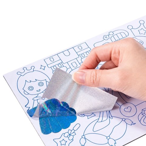 LEAN Toys Zestaw Kreatywny Plastyczny Foil Art DIY Wyklejanie Błyszczącą Folią