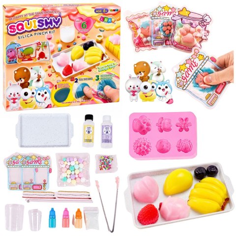 LEAN Toys Zestaw Kreatywny Plastyczny Tworzenie Ozdobne Squishy Owoce DIY