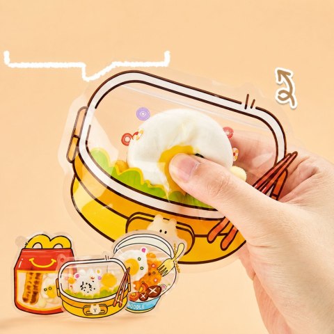 LEAN Toys Zestaw Kreatywny Plastyczny Tworzenie Squish Ozdobne Jedzenie Śniadanie DIY