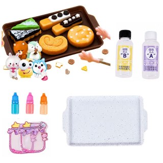 LEAN Toys Zestaw Kreatywny Plastyczny Tworzenie Squishy Ozdobne Ciastka DIY