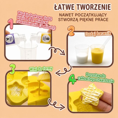 LEAN Toys Zestaw Kreatywny Plastyczny Tworzenie Squishy Ozdobne Ciastka DIY