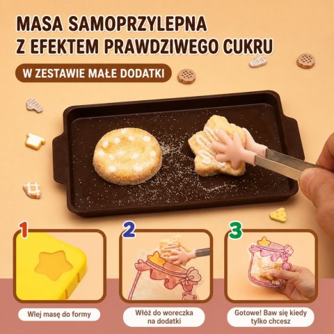 LEAN Toys Zestaw Kreatywny Plastyczny Tworzenie Squishy Ozdobne Ciastka DIY