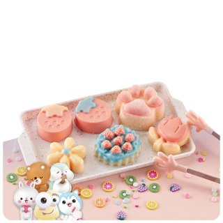 LEAN Toys Zestaw Kreatywny Plastyczny Tworzenie Squishy Ozdobne Deserki Kwiatki DIY