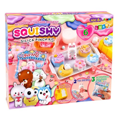 LEAN Toys Zestaw Kreatywny Plastyczny Tworzenie Squishy Ozdobne Deserki Kwiatki DIY