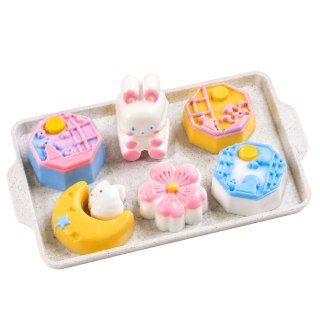 LEAN Toys Zestaw Kreatywny Plastyczny Tworzenie Squishy Ozdobne Króliczek Deserki DIY