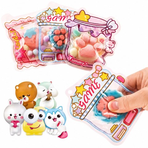 LEAN Toys Zestaw Kreatywny Plastyczny Tworzenie Squishy Ozdobne Zwierzaki DIY