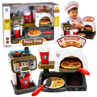 LEAN Toys Zestaw Pizzeria Piec Do Pizzy Ekspres do Kawy Akcesoria Sklep