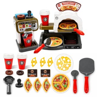 LEAN Toys Zestaw Pizzeria Piec Do Pizzy Ekspres do Kawy Akcesoria Sklep