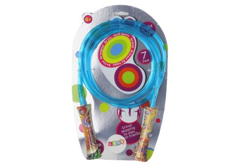 LEAN Toys Zestaw Sportowy Niebieska Świecąca Skakanka 2,1M