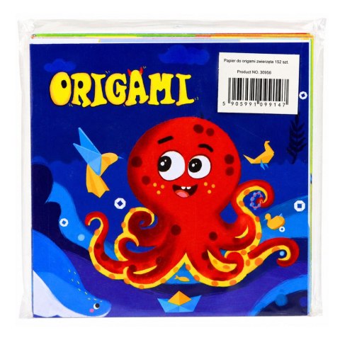 LEAN Zestaw Do Origami Papier Kolorowy Książeczka Instruktażowa 100 Arkuszy