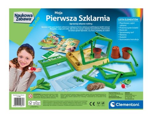 Clementoni Naukowa Zabawa Laboratorium Moja Pierwsza Szklarnia Botanika Rośliny Język Polski Clementoni 50861