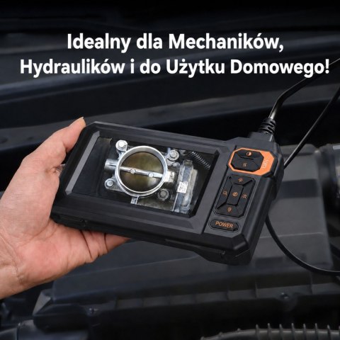 LEAN Kamera Przewodowa Inspekcyjna Endoskop 8 Diod LED LCD 4,3'' IP67