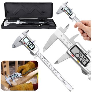 LEAN Suwmiarka Elektroniczna Cyfrowa LCD Precyzyjna Ze Stali Nierdzewnej 150 mm