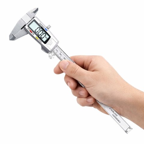 LEAN Suwmiarka Elektroniczna Cyfrowa LCD Precyzyjna Ze Stali Nierdzewnej 150 mm
