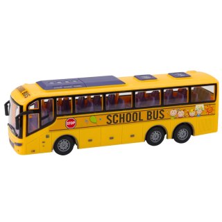 LEAN Toys Autobus Zdalnie Sterowany RC Szkolny 1:30 Światła Żółty