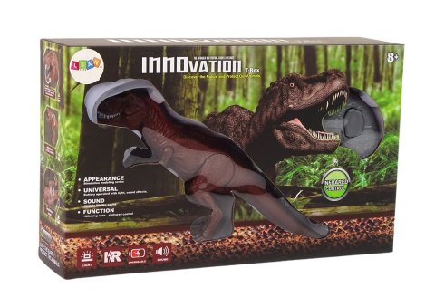 LEAN Toys Dinozaur Na Baterie Tyranozaur Rex Zdalnie Sterowany Dźwięk