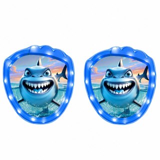 LEAN Toys Gra Zręcznościowa Do Rzucania Łapania Paletki Piłeczki Świecące LED Rekin