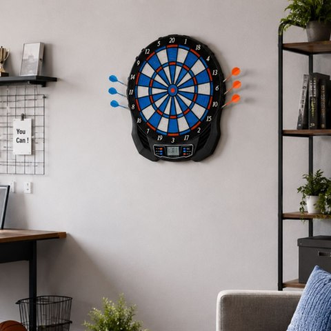 LEAN Toys Gra Zręcznościowa Elektroniczna Tarcza Dart LCD 25 Gier 176 Wariantów