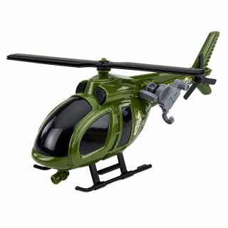 LEAN Toys Helikopter Wojskowy Militarny Z Hakiem Światła Dźwięki Zielony