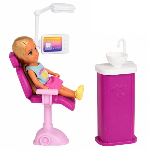 LEAN Toys Lalka Anlily Dentystka Gabinet Krzesło Dentystyczne Akcesoria Zestaw